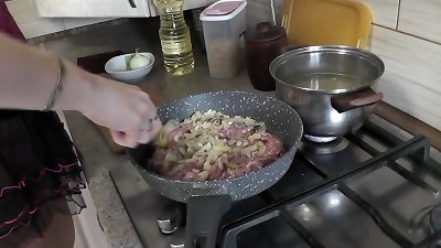 mom cougar without underpants in pantyhose high heels continues bare cooking, displays pussy, boobs, nipples, caboose and cooks pasta nautically  in kitchen. caboose cunt fun bags legs mom milf