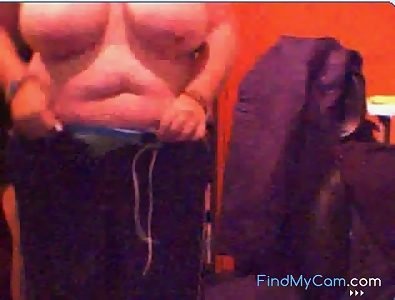 chick change clothe front webcam