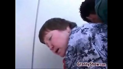 hefty granny Getting screwed In The nut sack
